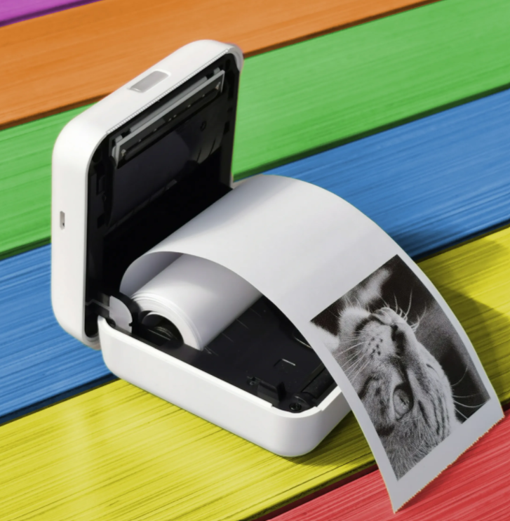 Impresora Térmica Portátil Retoo - Mini Impresora Bluetooth Con 11 Rollos, Sin Tinta, Para Smartphone, Ideal Para Notas Y Creatividad