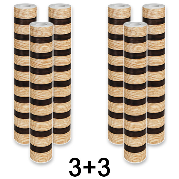 3x Panel de pared autoadhesivo con efecto madera | LINEWALL 1+1 GRATIS