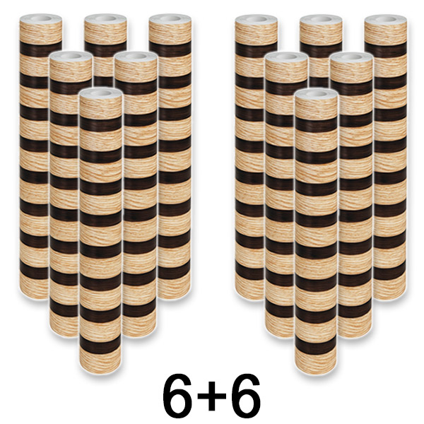 6x Panel de pared autoadhesivo con efecto madera | LINEWALL 1+1 GRATIS